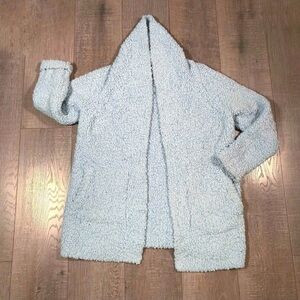 Barefoot Dreams Women’s Boucle Wide Shawl Collar Cardigan Sweater Size S Color B